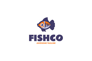 Fishco Simple Mascot Logo, a Branding & Logo Template by Artnivora.Std