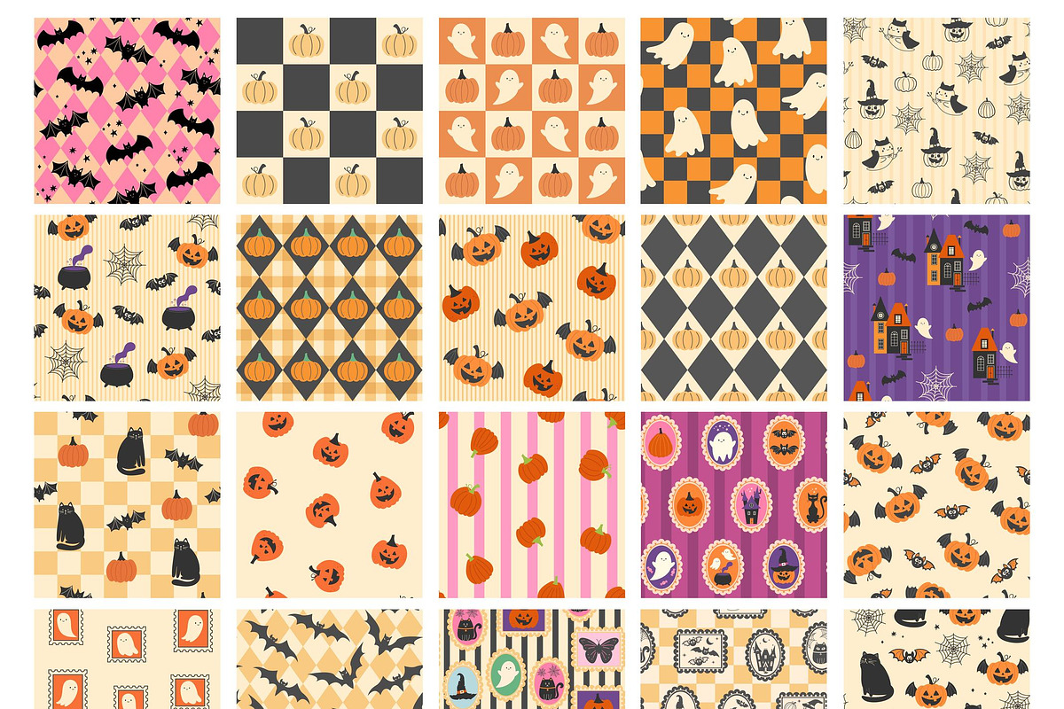 50 Halloween seamless patterns, a Pattern Graphic by EltaMaxArt (Photo 13 of 15)