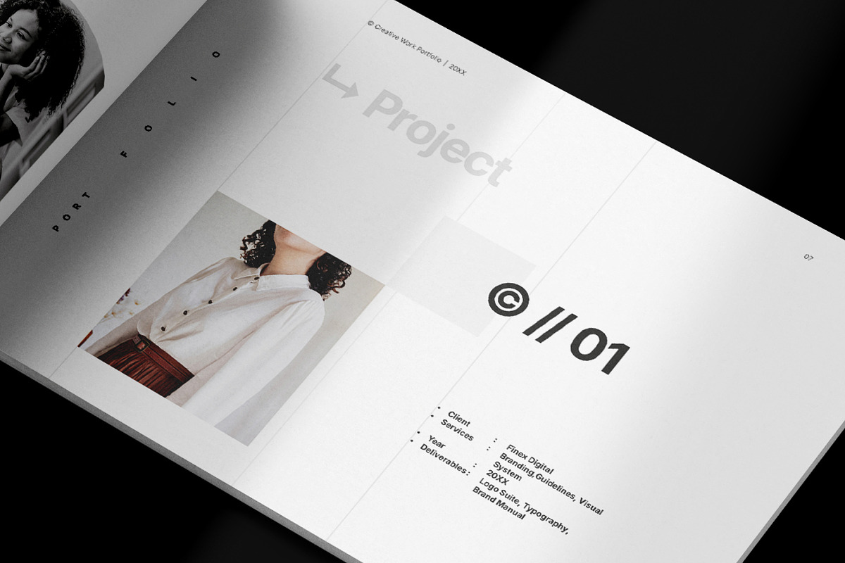 Graphic Designer Portfolio Book, a Brochure Template by Lunaria (Photo 8 of 10)