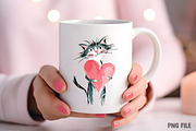Valentine Kitten Cliparts Bundle, an Illustration by Craft Nest (Thumbnail 6 of 7)
