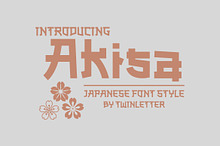 Akisa Faux Japanese Font