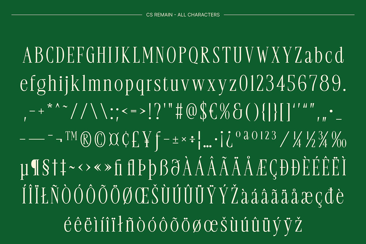 CS Remain – Classic Serif Font, a Serif Font by Craft Supply Co. (Photo 8 of 8)
