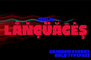 Crimson Cherry bold typeface, a Sans Serif Font by BilberryCreates (Thumbnail 16 of 16)