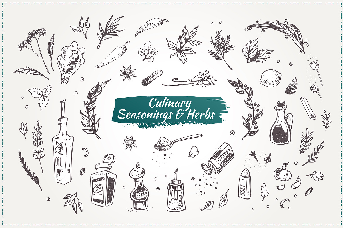 Hand-drawn Cooking and Food Icons, a Decorative Illustration by Margo Miller (Photo 27 of 48)