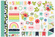 Summer Floral Digital Bundle, a Pattern Graphic by Paper Starr Studio (Thumbnail 6 of 6)