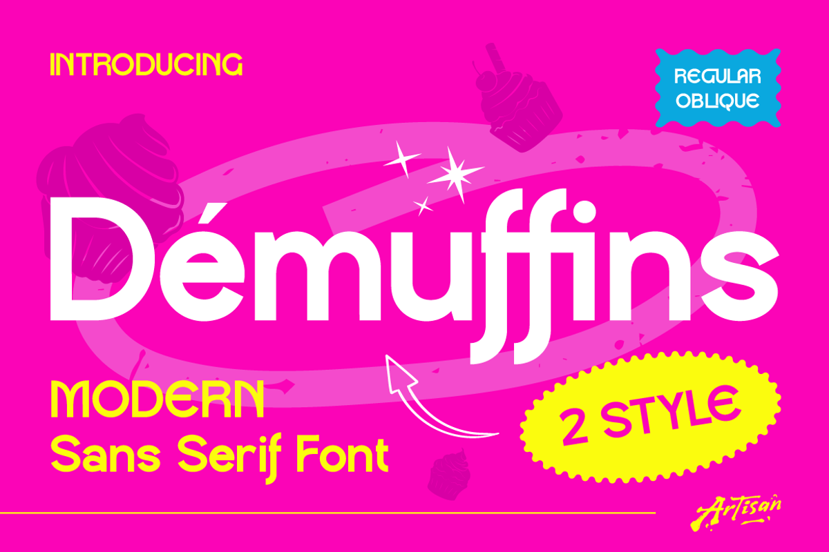 Demuffins - Modern Sans Serif, a Sans Serif Font by Artisan Themes (Photo 1 of 12)