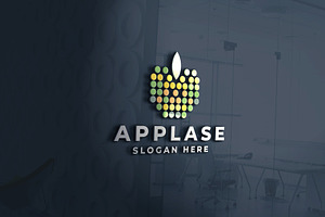 Colorful Pixel Dot Apple Logo, a Branding & Logo Template by Design_Planet