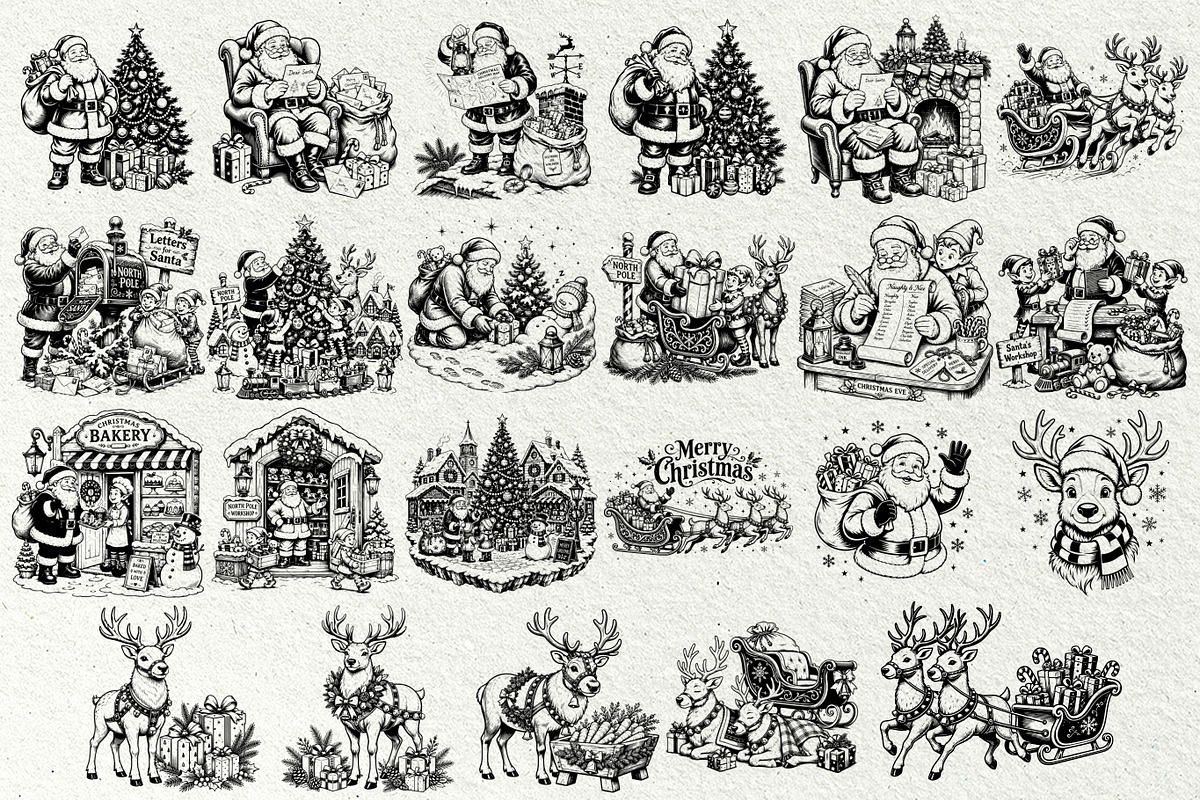 Christmas Scenes SVG Graphics, a Seasonal Illustration by DENIDigitalArtSudio (Photo 6 of 8)