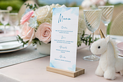 Kids Party Menu Mockup with Unicorn, a Product Mockup by TatiMockup (Thumbnail 4 of 4)