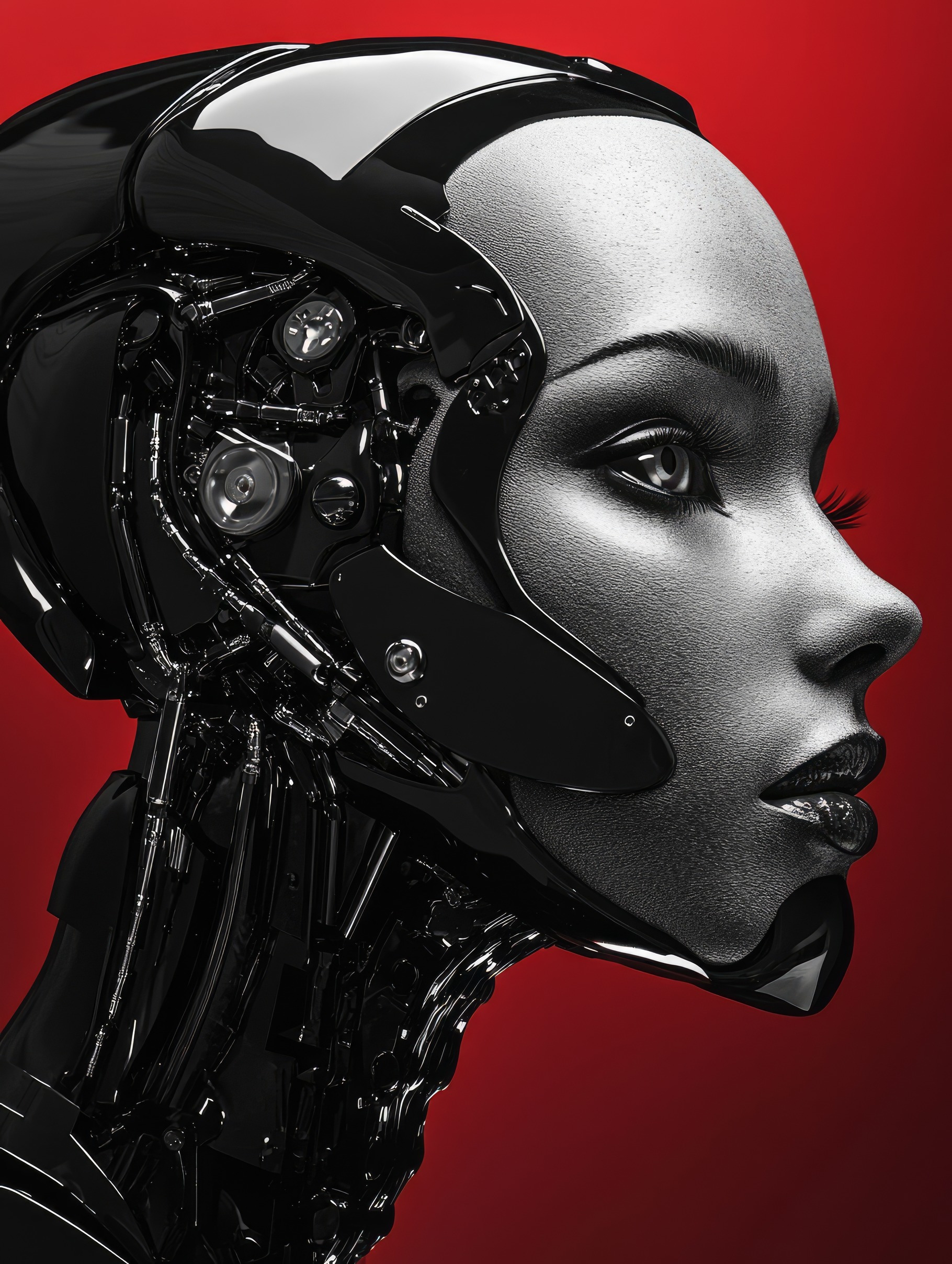 woman demon cyborg. cyberpunk future, a Photo by Pictures for you!!!!!!!!!