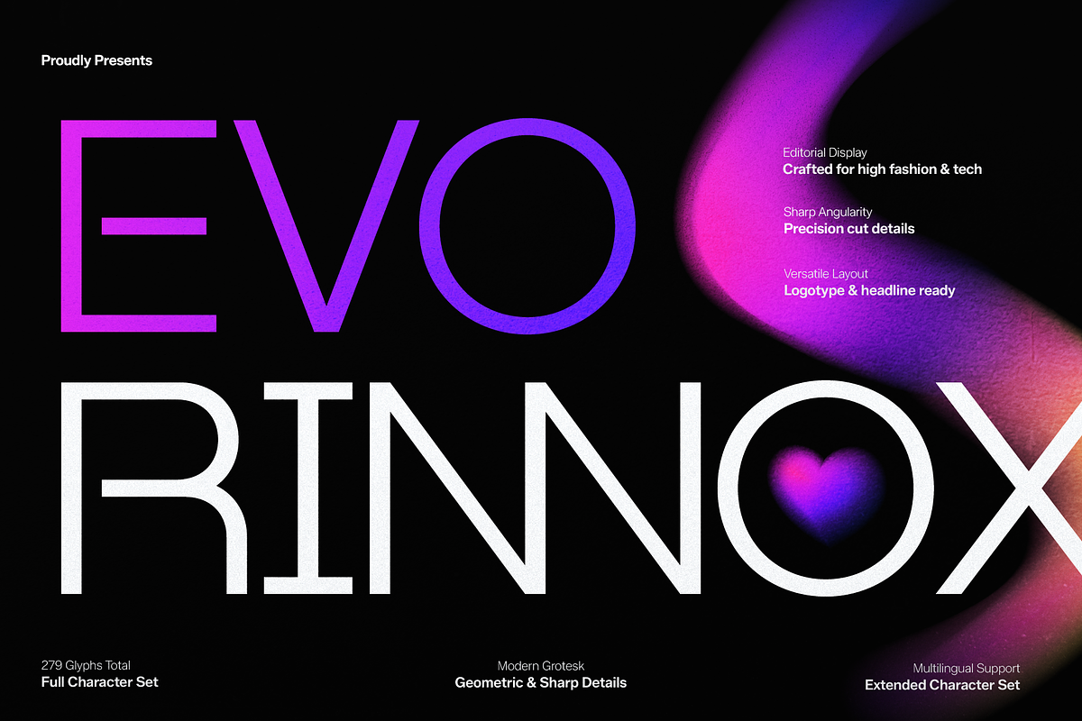 Evo Rinnox | Modern Grotesk, a Sans Serif Font by gracetype_studio (Photo 1 of 12)