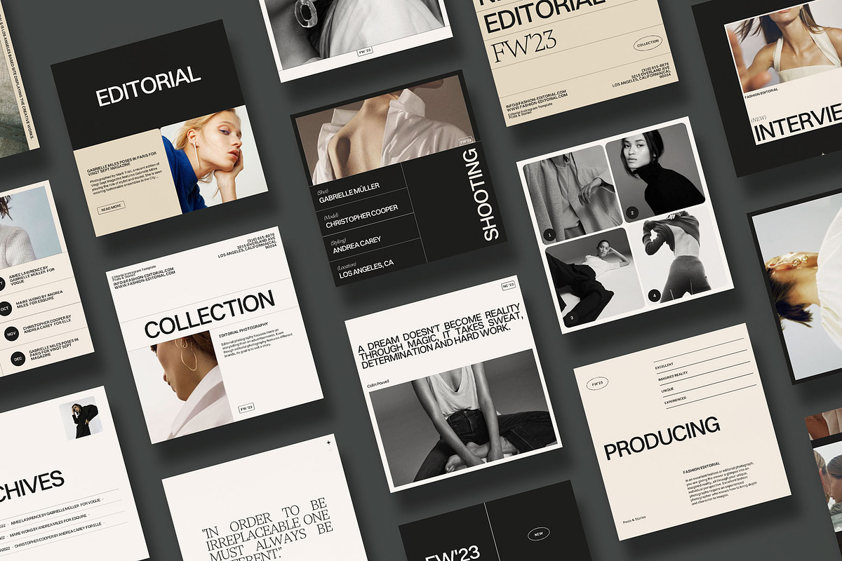 Editorial Instagram Post, a Social Media Template by Moscovita Studio (Photo 3 of 18)