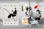 Lets Go Camping: 50 Illustration Set, a Person Illustration by Veyla (Thumbnail 10 of 14)