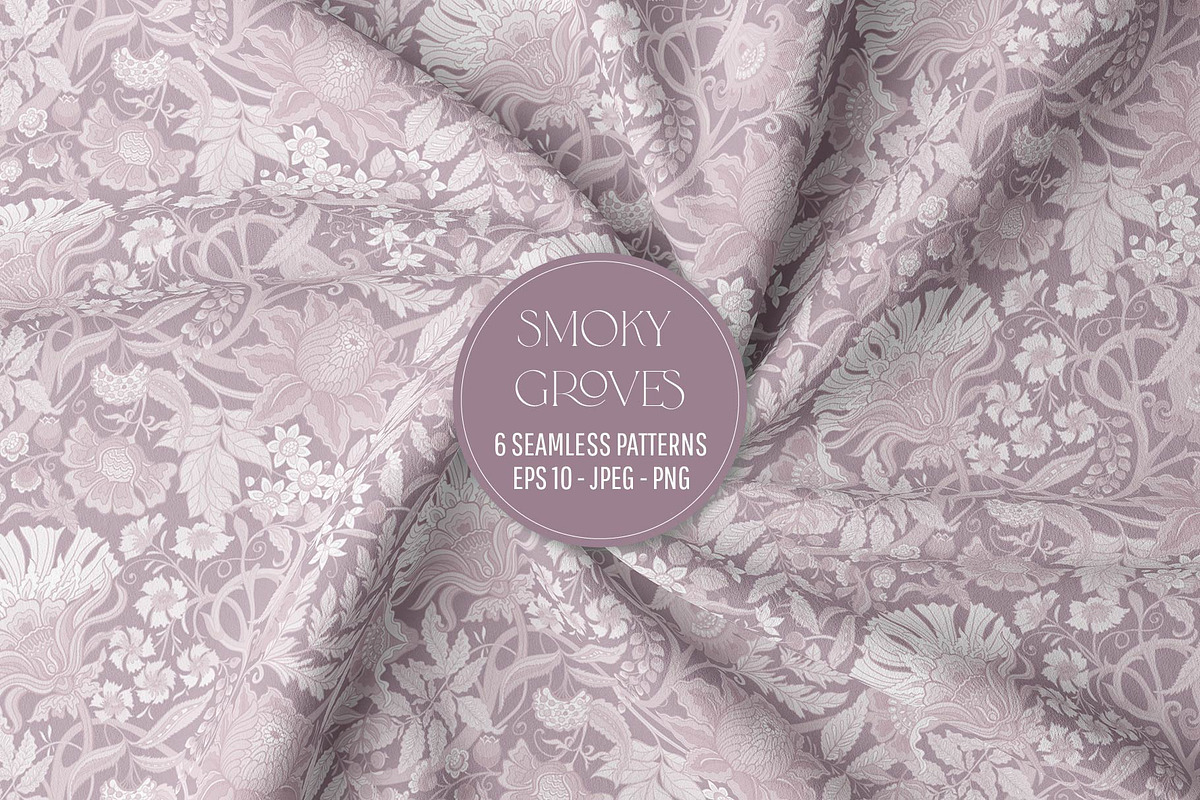 Smoky Groves Seamless Patterns, a Pattern Graphic by Elen-Lane (Photo 1 of 6)