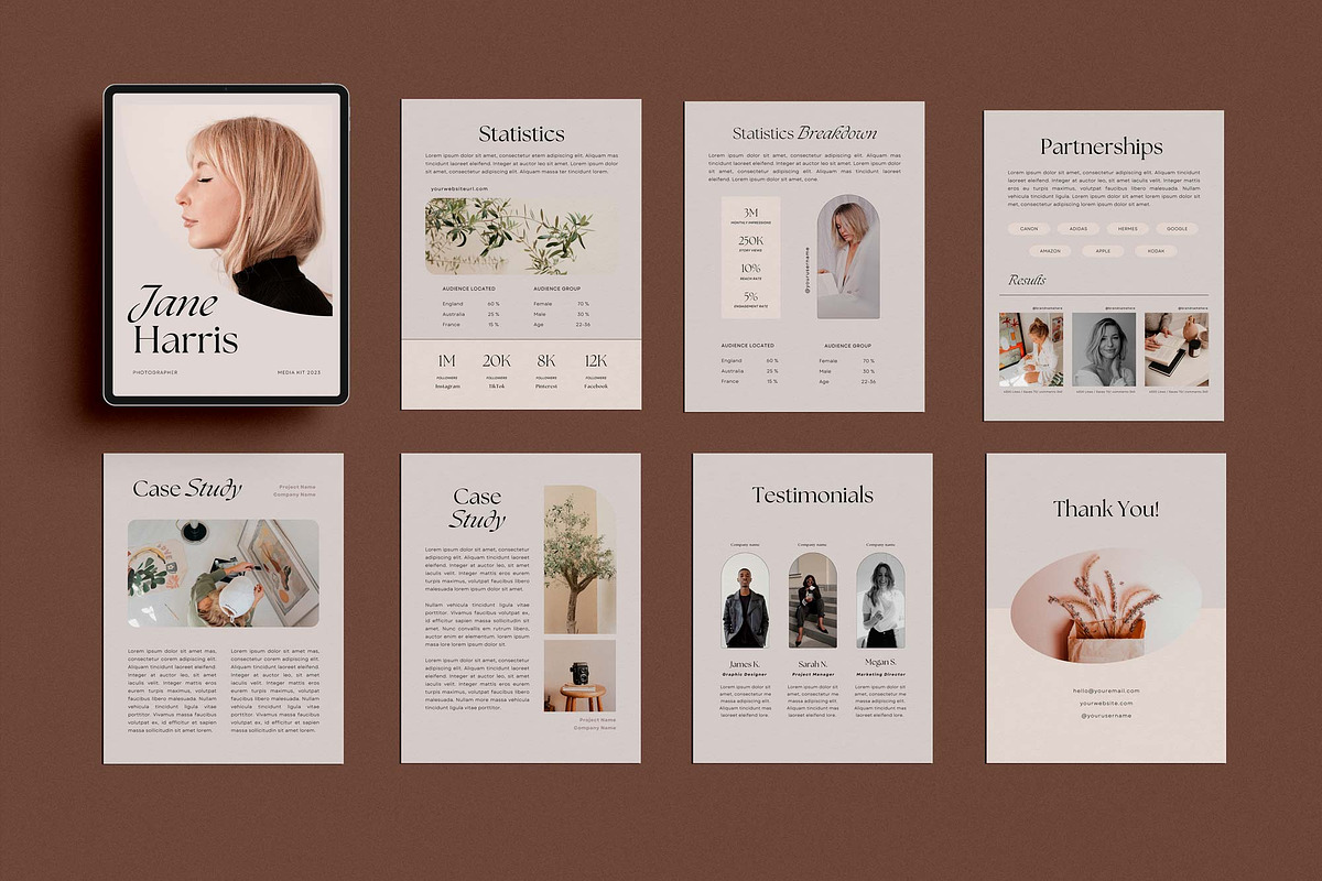 Media Kit Canva Template | EARTHY, a Print Template by Sierra Creative Studio (Photo 9 of 10)