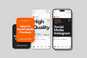 Social Media Instagram Mockup, an Advertising Mockup by Permadi Creative (Thumbnail 2 of 4)