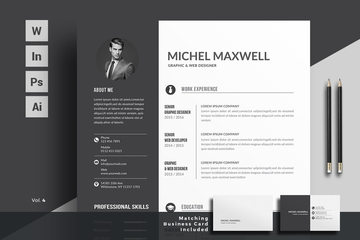 Resume/CV, a Resume Template by ThemeDevisers (Photo 1 of 6)