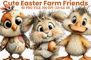 Cute Easter Farm Friends Png Clipart, an Animal Illustration by RobertsArt (Thumbnail 1 of 6)