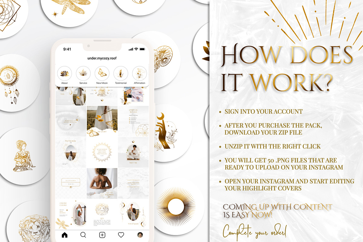 Spiritual Instagram Story Icons, a Social Media Template by Under My Cozy Roof (Photo 4 of 5)