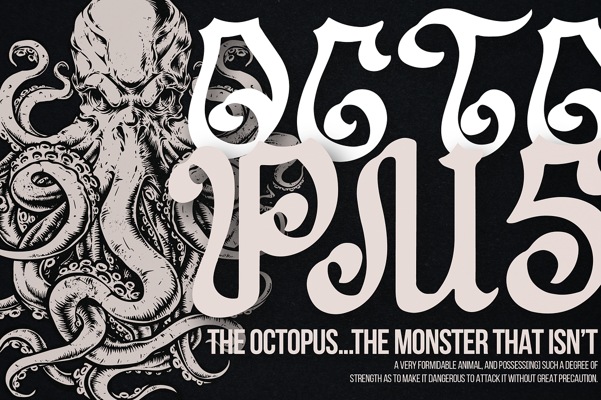 Black Rathen | Blackletter Typeface, a Blackletter Font by Denustudios (Photo 7 of 15)