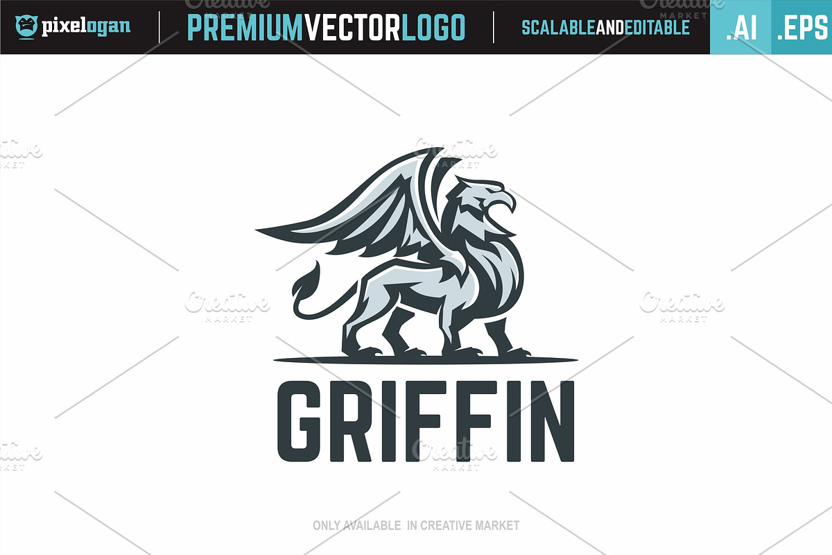 Proud Griffin Logo, a Branding & Logo Template by pixelogan (Photo 1 of 3)