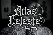 Atlas Celeste - Tattoo Font, a Font by PutraCetol Studio (Thumbnail 1 of 11)