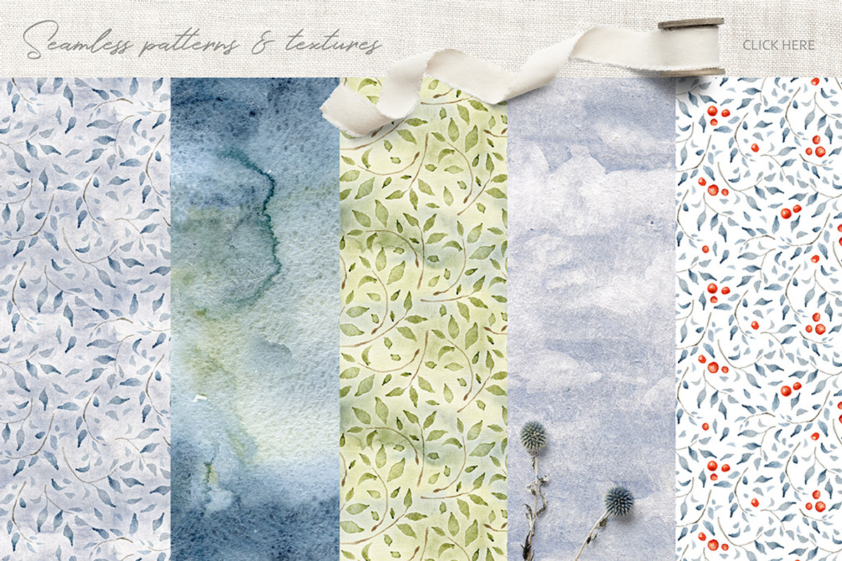 Magic Winter Watercolors, a Decorative Illustration by Eva Katerina (Photo 8 of 9)