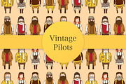 Vintage pilots, a Pattern Graphic by merion_merion (Thumbnail 1 of 4)
