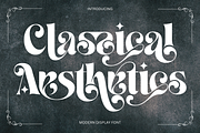Classical Aesthetics - Ligature Font, a Serif Font by 177Studio (Thumbnail 1 of 8)