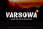 Varsowa - Modern Sans Font, a Sans Serif Font by Iqsiart Studio (Thumbnail 1 of 6)