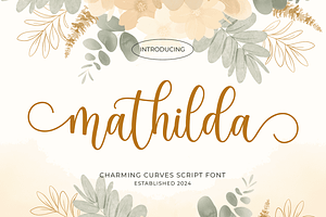 Mathilda, a Handwritten Font by Mozatype