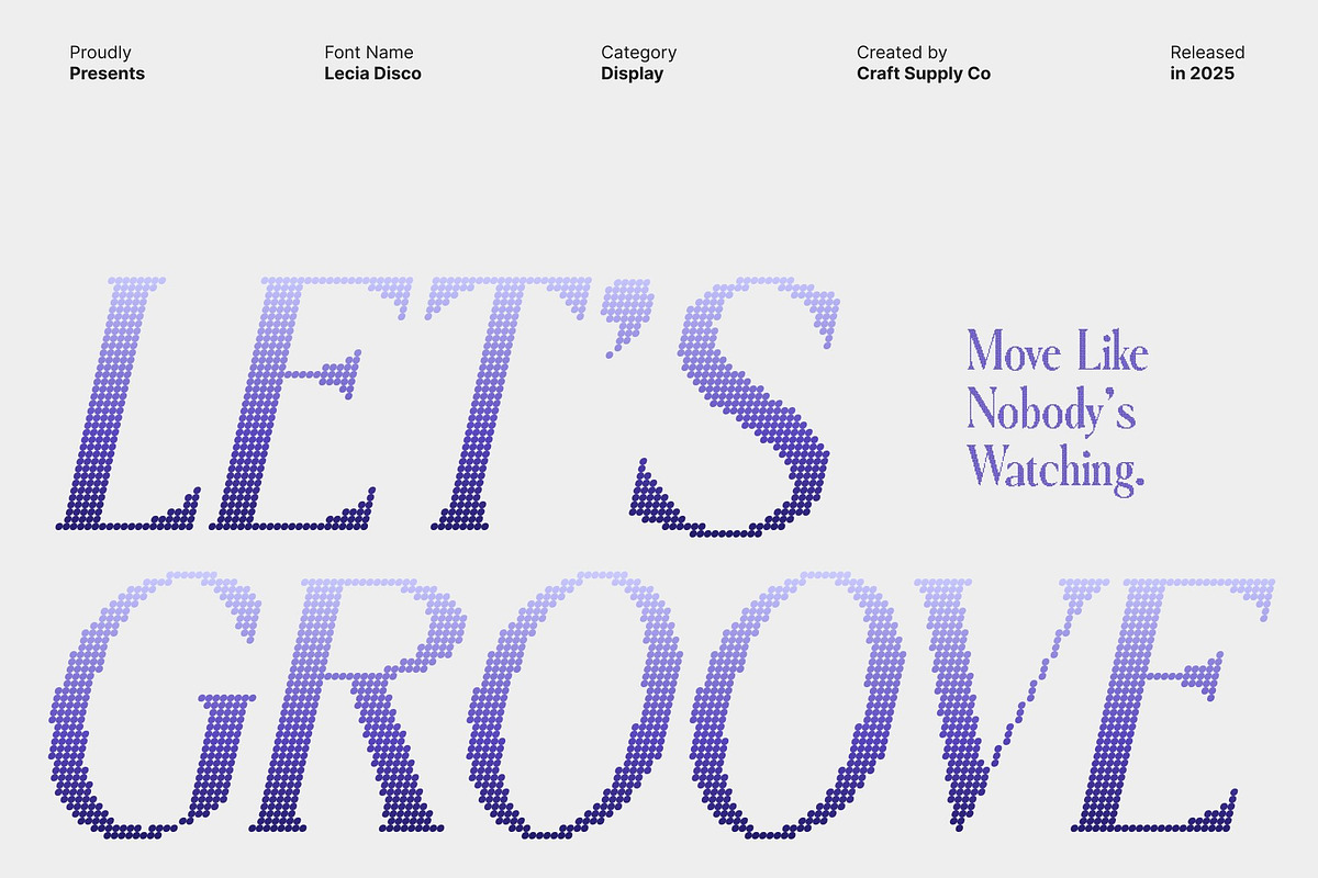 Lecia Disco, a Serif Font by Craft Supply Co. (Photo 3 of 8)