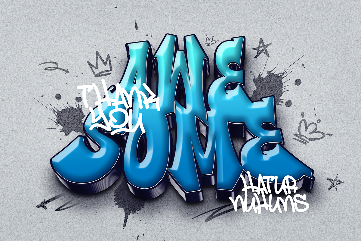 Thorm Block - Graffiti Font, a Blackletter Font by figuree studio (Photo 8 of 8)