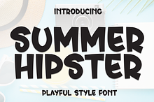 Summer Hipster | Script Font