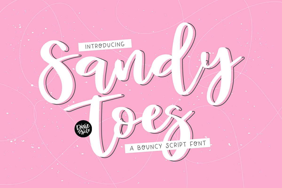SANDY TOES Bouncy Script Font
