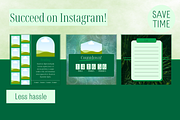 455 Canva Green Instagram Template, a Social Media Template by Emerald Eyes Design (Thumbnail 8 of 12)