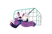 Ice hockey goalkeepers set, a Sport Illustration by PaperTrident (Thumbnail 6 of 10)