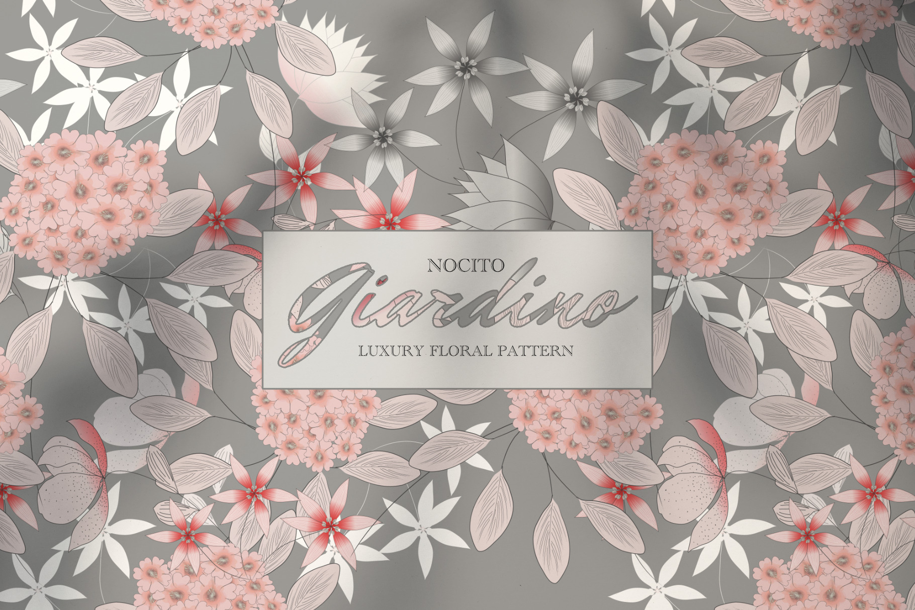 Giardino, Luxury floral pattern, a Pattern Graphic by Nocito Design