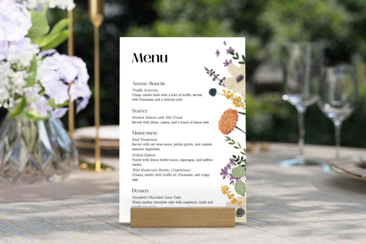 Wedding collection handdraw florals, a Stationery Template by kreart (Photo 6 of 8)