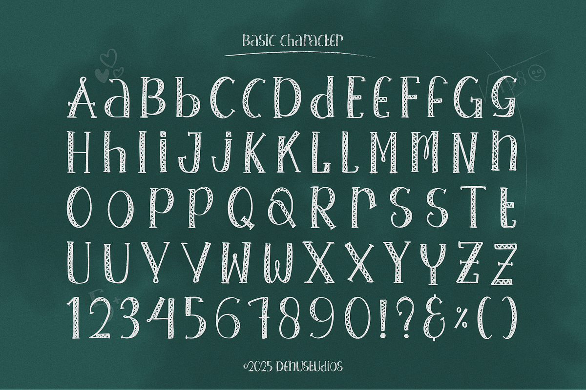 Kanvase Chalks Handwritten Typeface, a Handwritten Font by Denustudios (Photo 11 of 12)