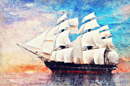 Impasto Oil Paint Photoshop Action, an Action Add-On by deeplabstudio7