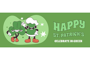 Beer mascots st patrick. Groovy, a Food Illustration by YummyBuum