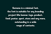 Gomena - Minimal & Logo Font, a Sans Serif Font by QR Design Studio (Thumbnail 5 of 7)