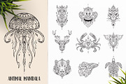 530 Vector Mandala Ornaments, an Animal Illustration by pixaroma (Thumbnail 4 of 55)