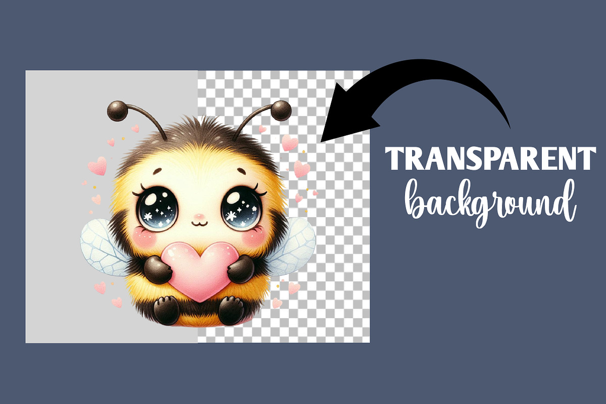 Whimsical Bee Mine Valentine Clipart, an Illustration by Designworld (Photo 6 of 6)