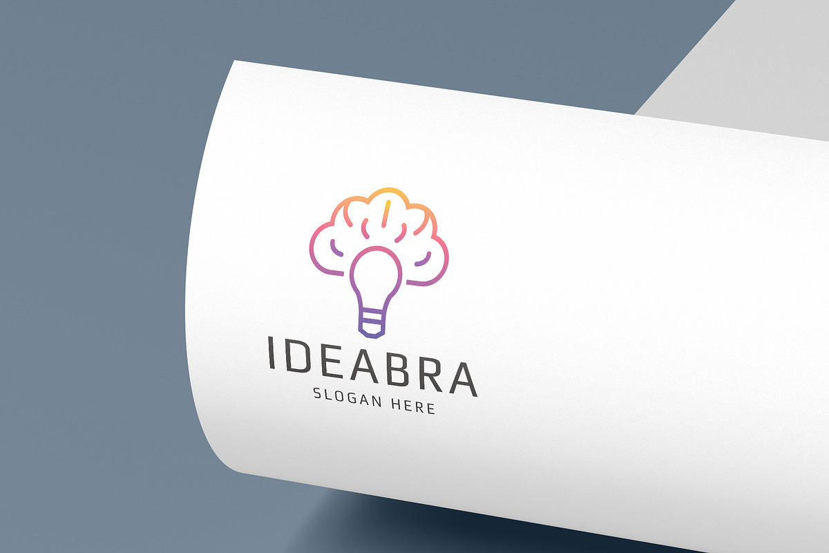 Idea Brain Bulb Logo, a Branding & Logo Template by Design_Planet (Photo 3 of 4)