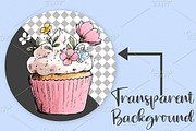 Whimsical Summer Spring Clipart PNG, an Illustration by Canvas Craft (Thumbnail 2 of 7)