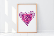 Hippie & Boho Heart, Procreate Stamp, a Brush Add-On by Sense Library (Thumbnail 14 of 19)