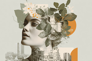 Portrait of nature and city, a Photo by Beautiful things