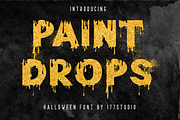 Paint Drops – Halloween Font, a Font by 177Studio (Thumbnail 2 of 4)